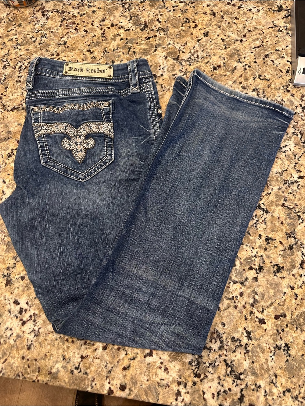 Rock Revival "Haine" Easy Bootcut Jeans - Women's Size 33 x 31.5